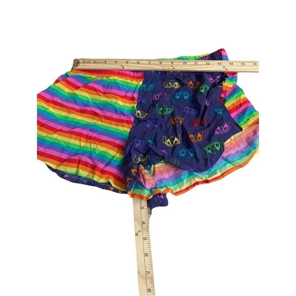 NICE Women's Disney Lilo and Stitch Pride Rainbow Silky Pajama Shorts Women's Pl - Picture 4 of 5